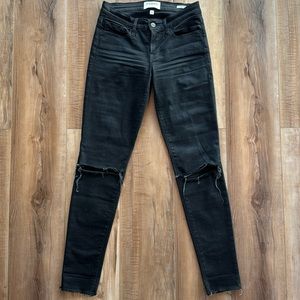 Frame Le High Straight Raw Edge in Empire